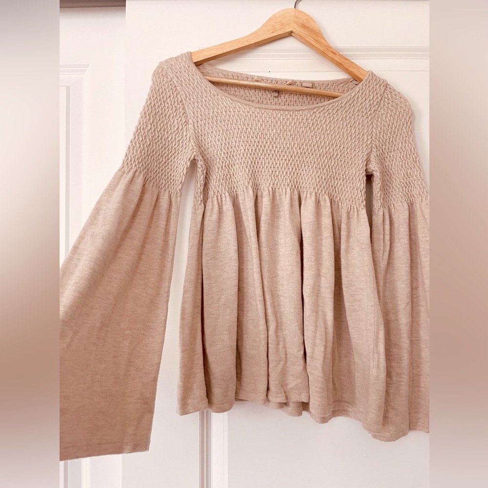 Anthropologie Knitted & Knotted Esme Bell Sleeve Size XS